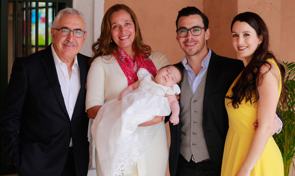 André Delgado, Lucía Clouthier de Delgado, André Delgado, Cristy Iga de Delgado y Valentina Delgado / Fotos: Daniel Saldívar
