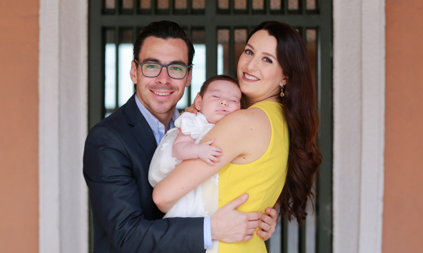 André Delgado, Valentina Delgado y Cristy Iga de Delgado / Fotos: Daniel Saldívar
