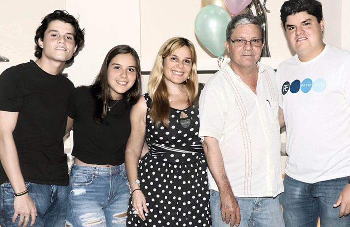 Enrique sosa, María Paula Sosa, Rosa Manzur, Enrique Sosa y José Gerardo Sosa/Foto: Dennis Hernández