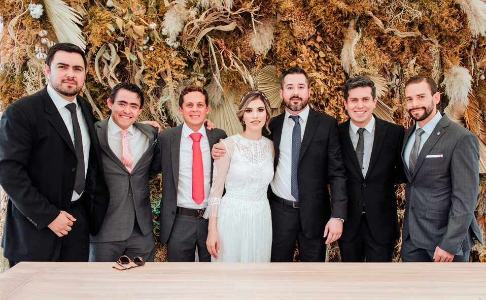 Jesús, Roberto, Benjamín, Margarita, Polo, Eduardo y Diego