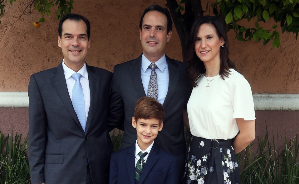 José Luis Treviño, Rodrigo Treviño, Daniela Zambrano de Treviño y Franco Treviño. FOTO: OMAR VALDEZ