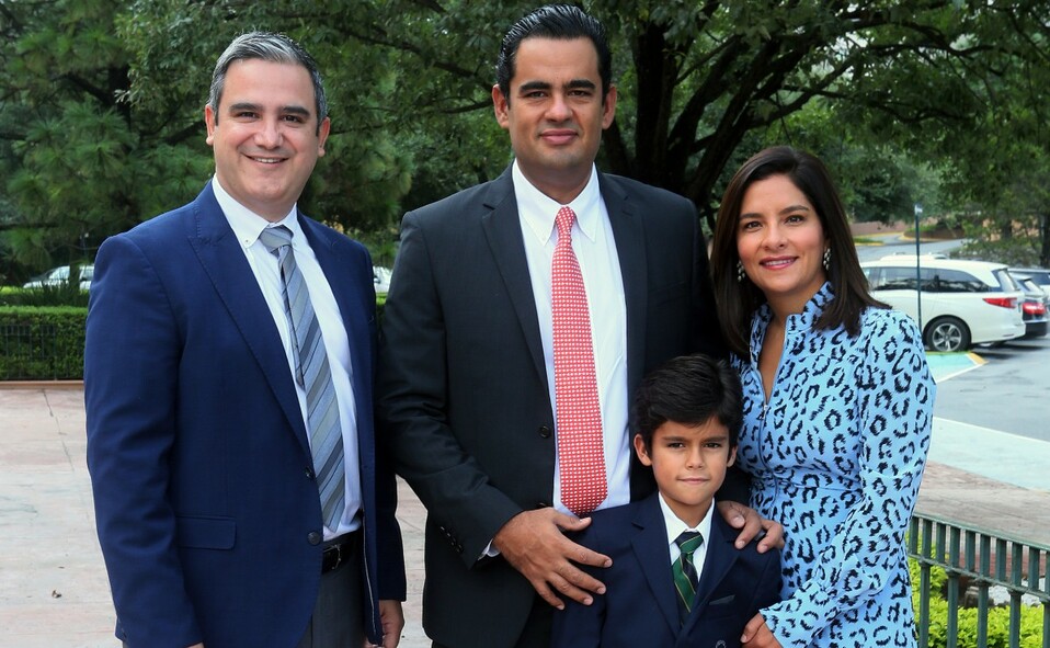 Juan Raúl Múzquiz, Sergio Palaú, Federico Palaú y Ana Sofía Durán de Palaú. FOTO: OMAR VALDEZ