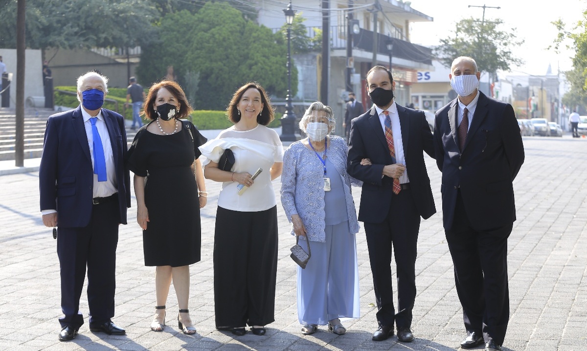 Esteban Garza, Teresa Padilla, Chata Padilla, Roberto Sánchez, Luis Roberto Sánchez y Ana Padilla de Sánchez / Foto: Daniel Saldívar