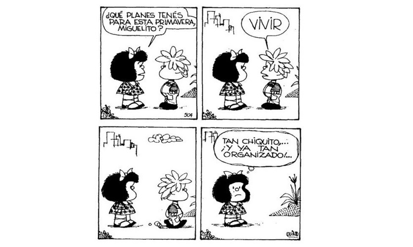 Quino publicó el primer libro de Mafalda con las primeras ilustraciones