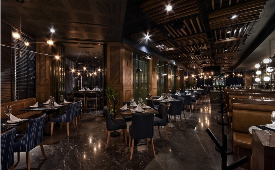 El restaurante fue dividido en distintas áreas para generar distintas atmósferas.