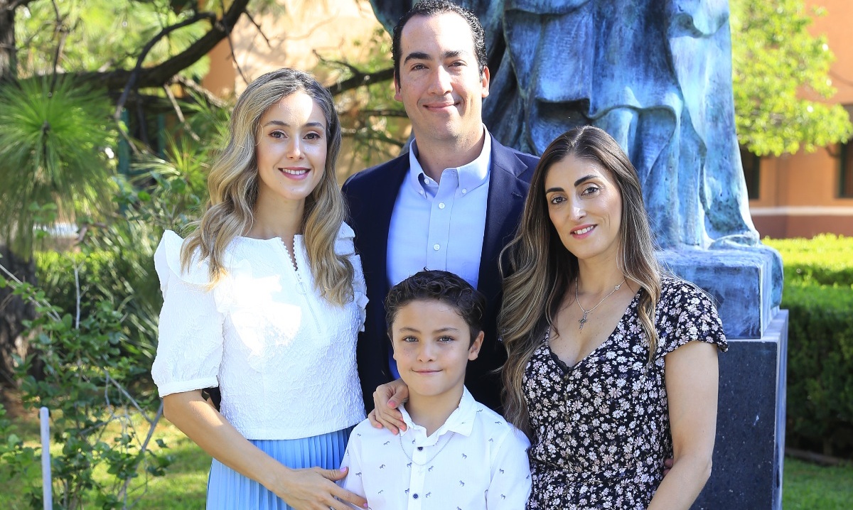 Luz María Pérez, Cristopher Franco, Andrés Franco y Paulina  / Foto: Omar Valdez