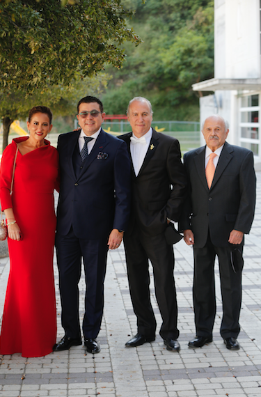 Gabriela de Robinson, Pepe Robinson, Jorge Martínez y Fernando Lankenau