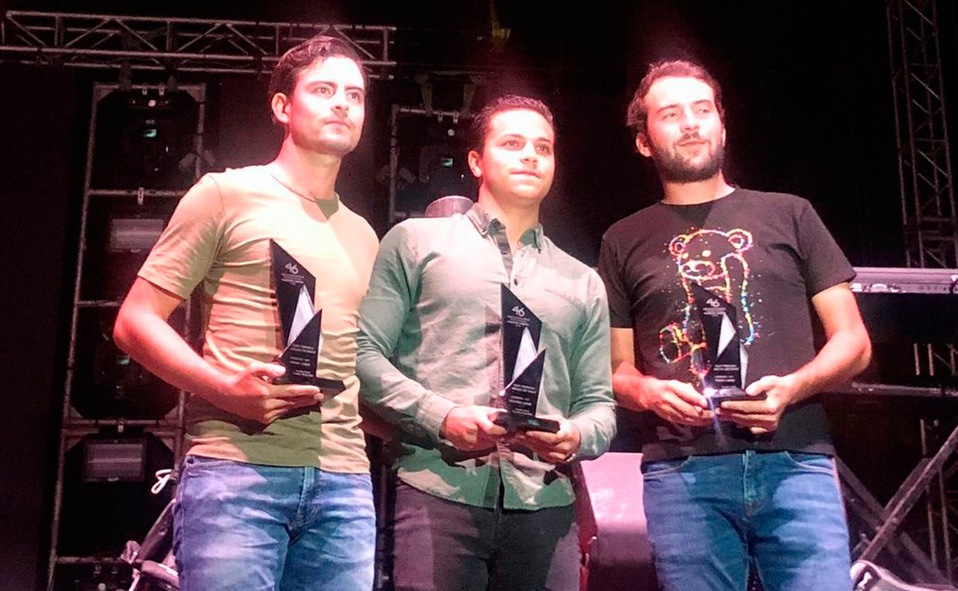 José Pablo, David y Javier