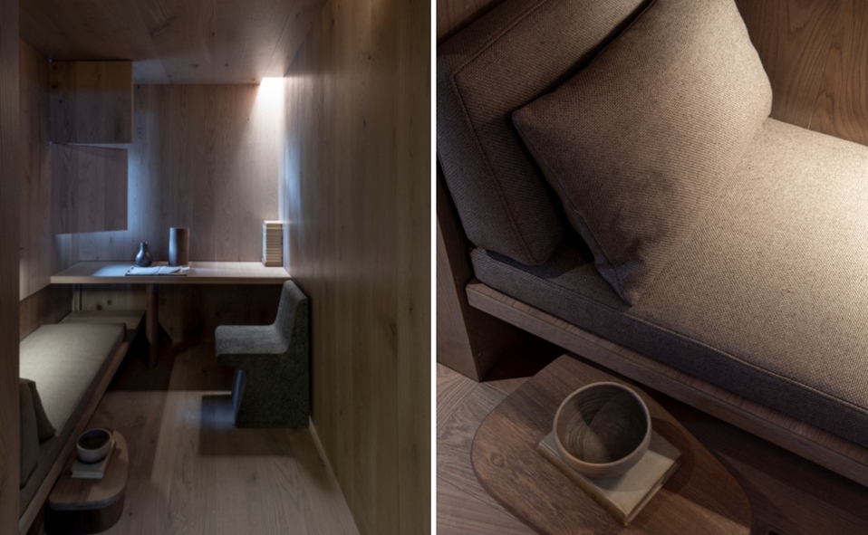 La relación espacio-función es la premisa de esta pequeña recámara de Habitación 116. (Fotografía: cortesía Jaime Navarro).