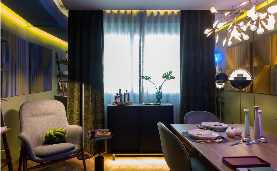 El cuarto de home office de Betty Goldberg y Design Within Reach celebra el arte y el color. (Fotografía: cortesía Jaime Navarro).