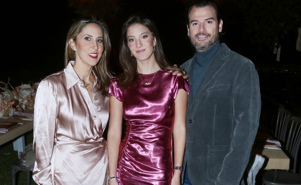 Maca Ramírez de Páez, María Páez y Pablo Páez. FOTO: OMAR VALDEZ