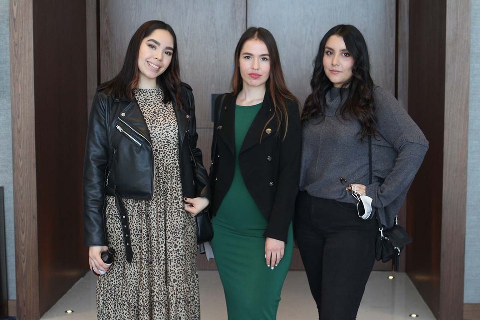 Ruth Orozco, Sara Medina y Carolina Rodríguez