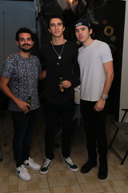 David Cantú, Alonso Mateo y Félix Tijerina