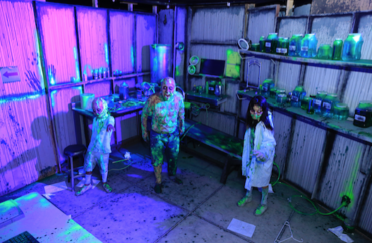 Dentro del laboratorio de terror