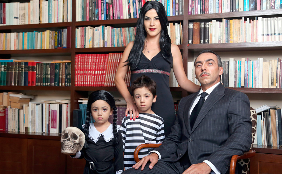 Lorena, Ana Valeria, Federico y Federico son apasionados de celebrar Halloween en grande (Foto: Jaime Jiménez)