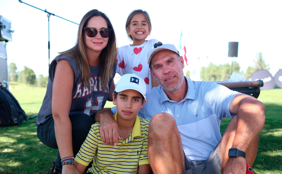 María José, Mila, Santiago y Enrique