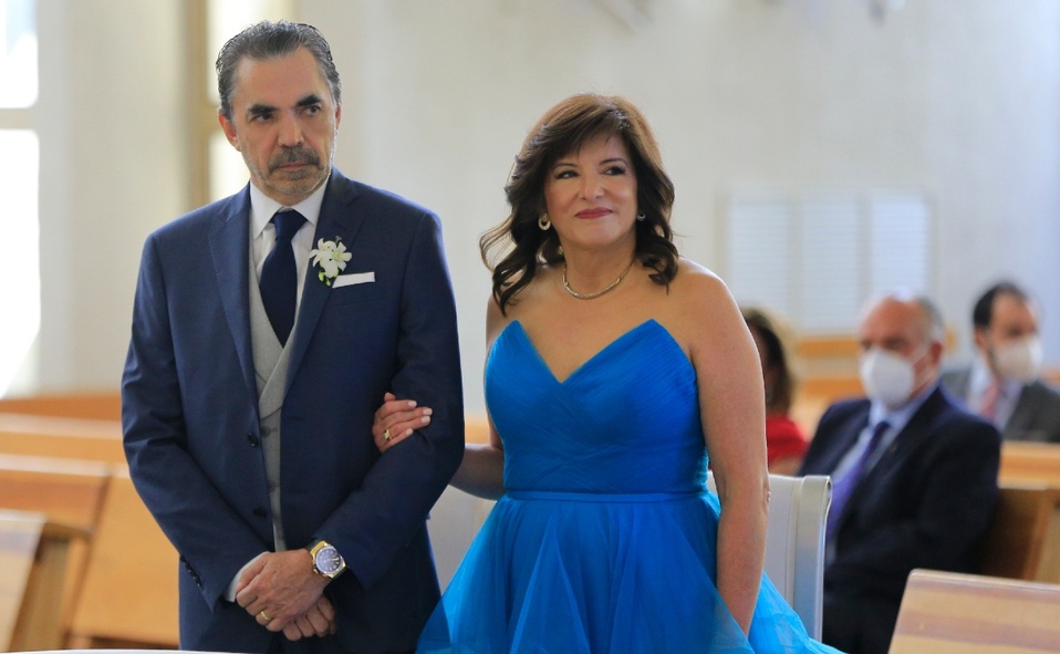 Papás del novio Javier González y Rebeca Lobeira de González/ Foto: Daniel Saldívar