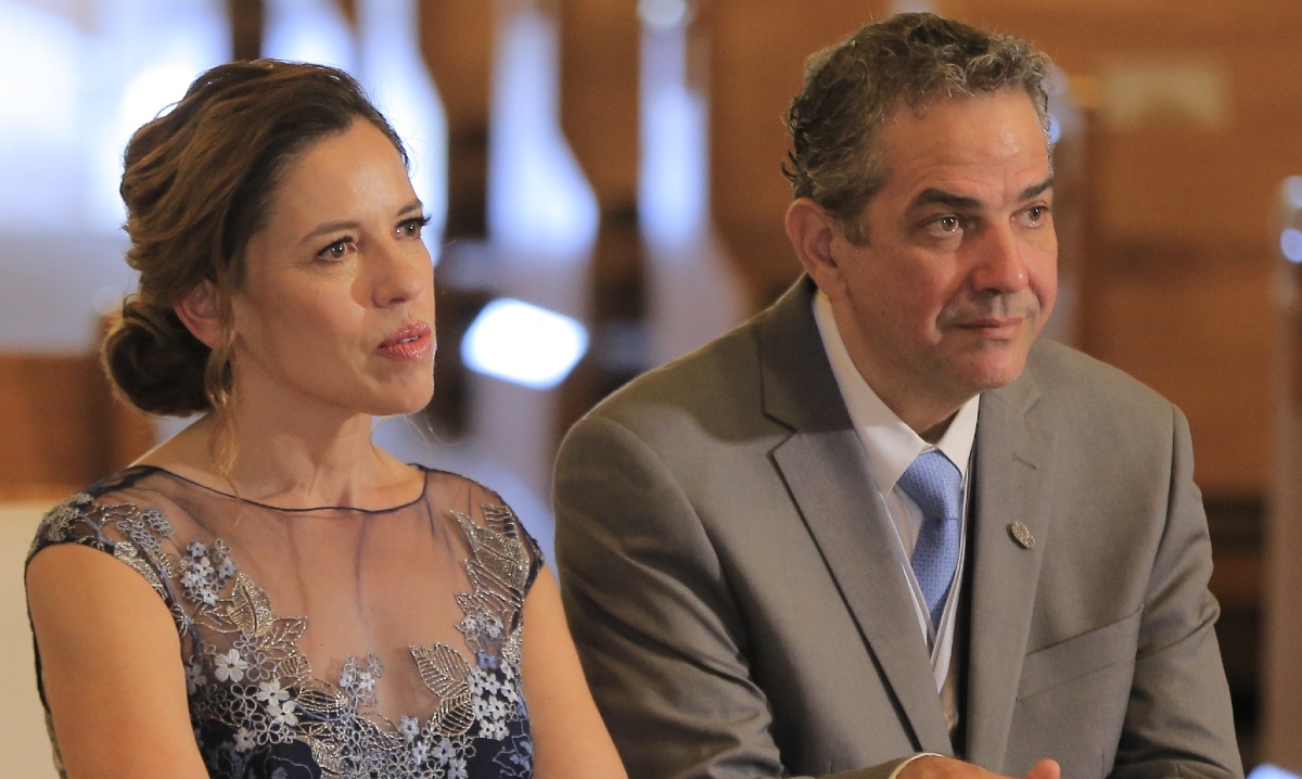 Papás de la novia Sofía Hinojosa de Guzmán y Melquiades Guzmán / Foto: Daniel Saldívar