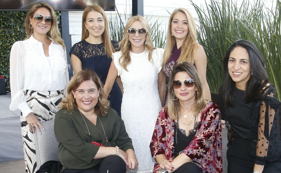 Lucy Rodríguez, Lucia Lozano, Dora Pérez de Lozano, Alicia Lozano, Cecilia Fuentevilla, Mena Vanzzini y Lizy De la Garza. FOTO: ANTONIO MIRELES