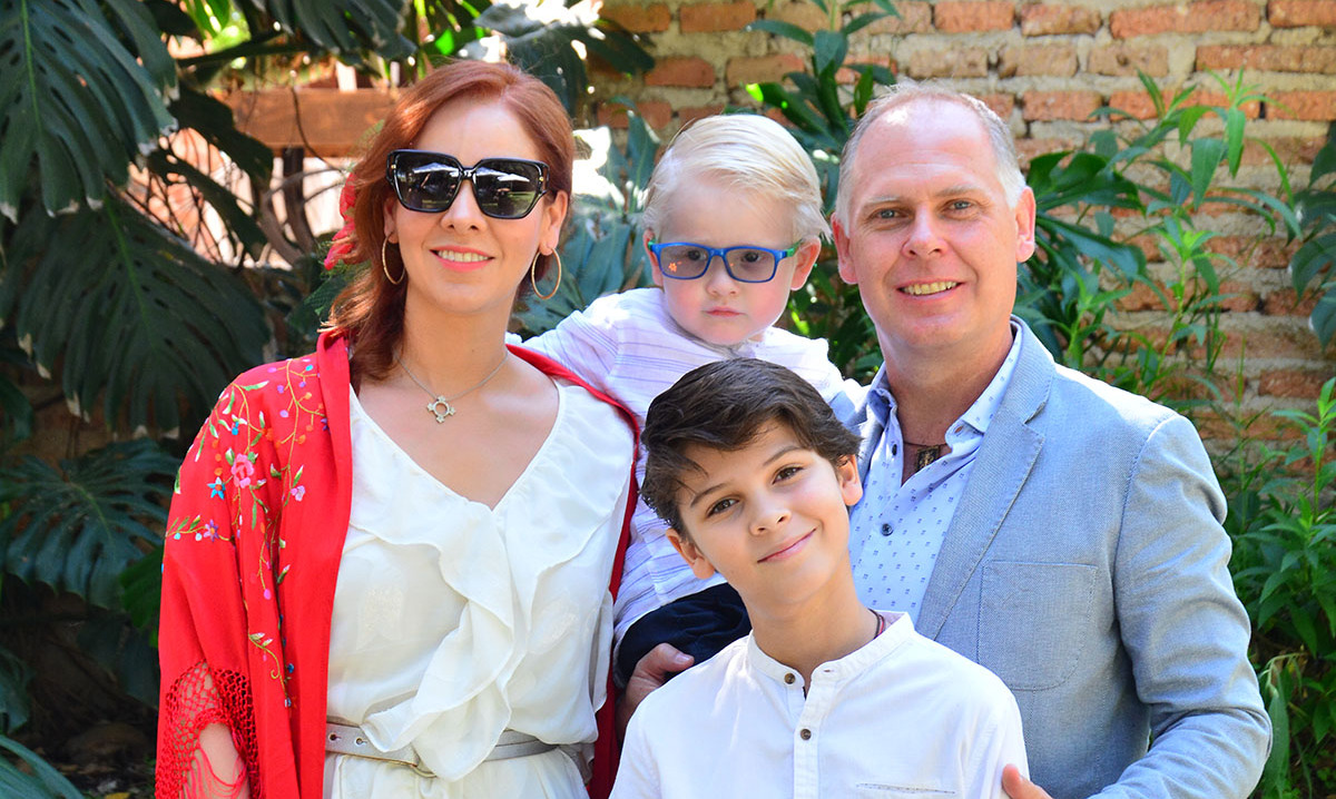 Tessy Camacho, Andrés Sanz Cerrada, Luis Sanz Cerrada y Diego Sanz Cerrada
