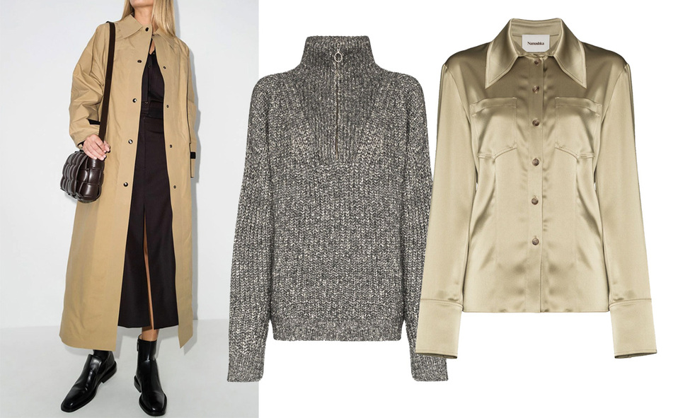 Forever neutrals: KASSL Editions  20,073 MXN, Isabel Marant 11,635 MXN, Nanushka 9,900 MXN