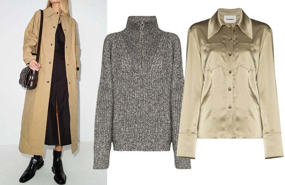 Forever neutrals: KASSL Editions  20,073 MXN, Isabel Marant 11,635 MXN, Nanushka 9,900 MXN