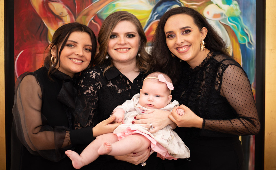 Regina, Velia, Marijosé y Velia