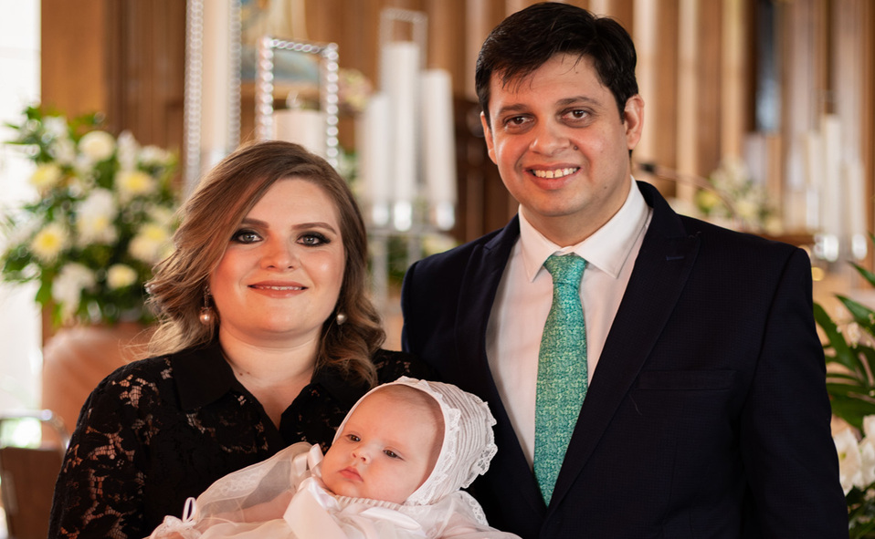 Velia, Javier y Velia