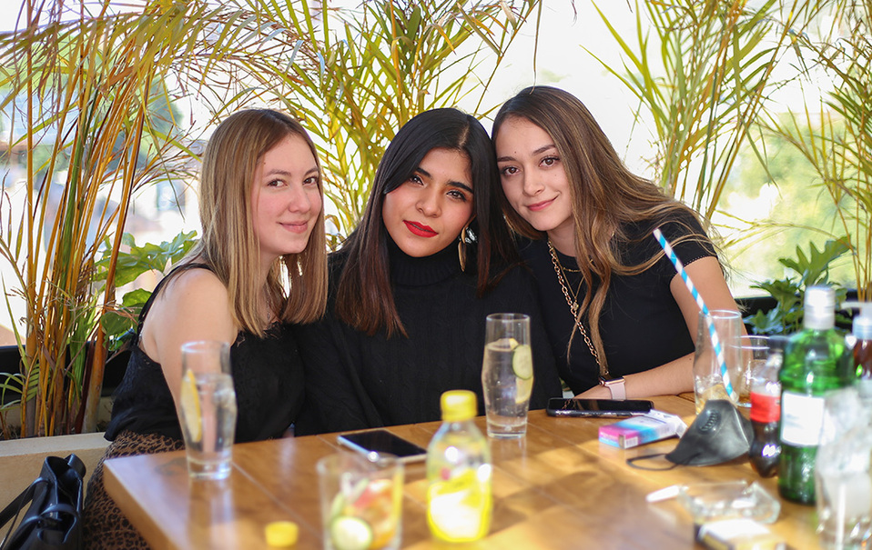Paola Hernández, Majo Almaguer y Paola Carrillo. Foto: Aarón Solís