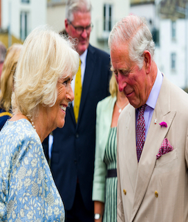 Camilla y el príncipe Carlos.
