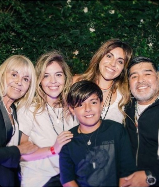 Maradona: Ellos son los hijos y herederos del futbolista (Foto: Instagram)