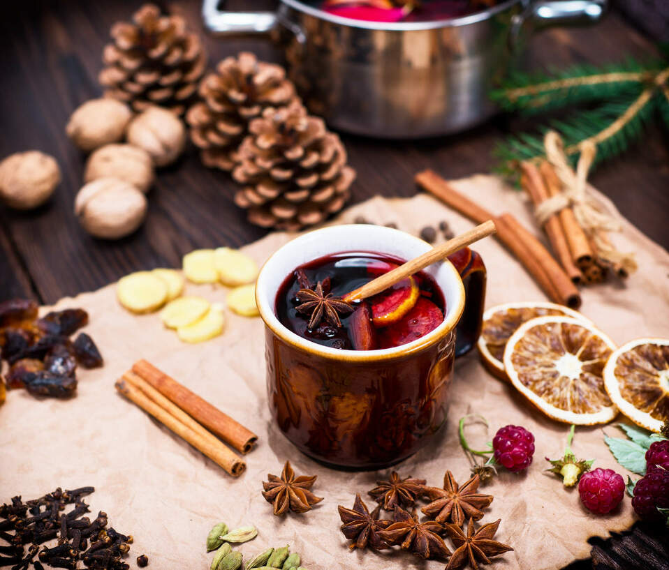 Glühwein, el vino caliente para tomar en navidad.