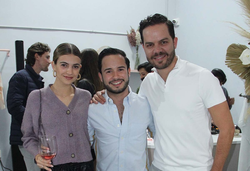 Paola Rubio, Mario Michel y Santiago Villaseñor