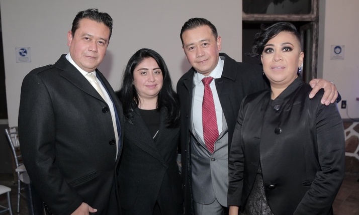 Víctor Martínez, Erika Aguilar, Hugo Martínez y Julieta Martínez. Foto: Carlos Dayan Aparicio.