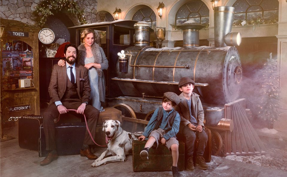 Cafi Ferreira, María Goga de Ferreira, Luca y Leo Ferreira / FOTO: GOGA