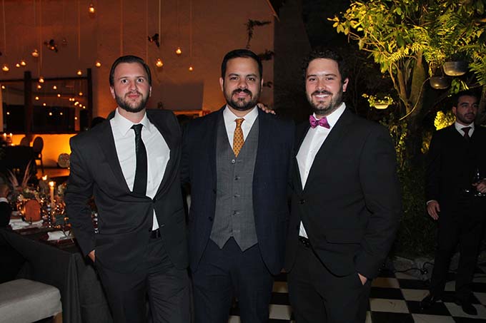César González Guerra, Jaime Partida Elías y Luis Orozco Moreno