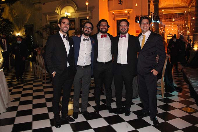 Santiago Ricco, Julio González, Francisco Ángel, Moisés Orozco y Diego Partida