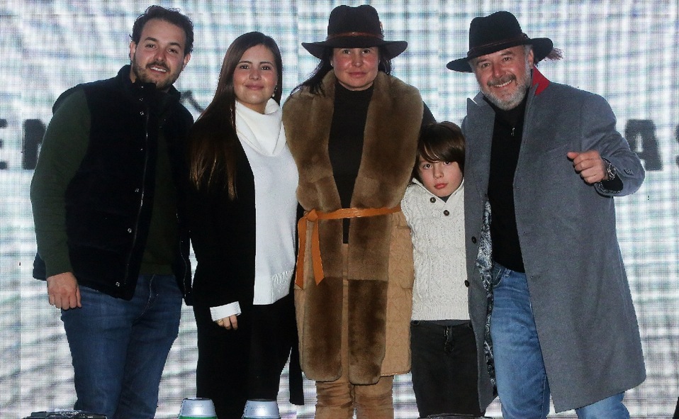 Jesús Carrillo, Daniela Brunet, Maru Naranjo de Brunet, Paul Brunet y Paul Brunet / Foto: Omar Valdez