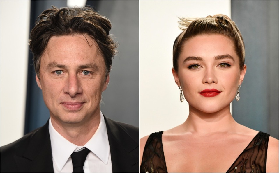 Florence Pugh y su novio, Zach Braff, frente a la crítica y el amor (Foto: Getty Images)