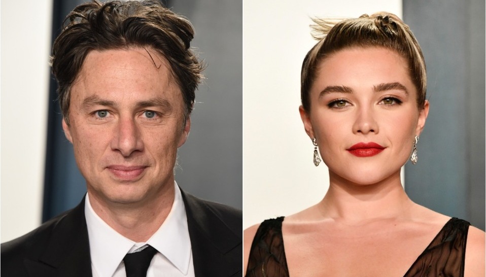 Florence Pugh y su novio, Zach Braff, frente a la crítica y el amor (Foto: Getty Images)