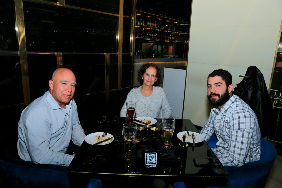 Armando Aguirre, Lourdes Garza y Orlando Aguirre