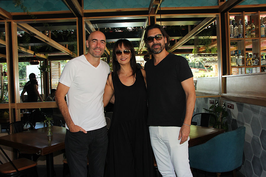 Bruno Taverna, Vero Villarreal y Ricardo Bojórquez