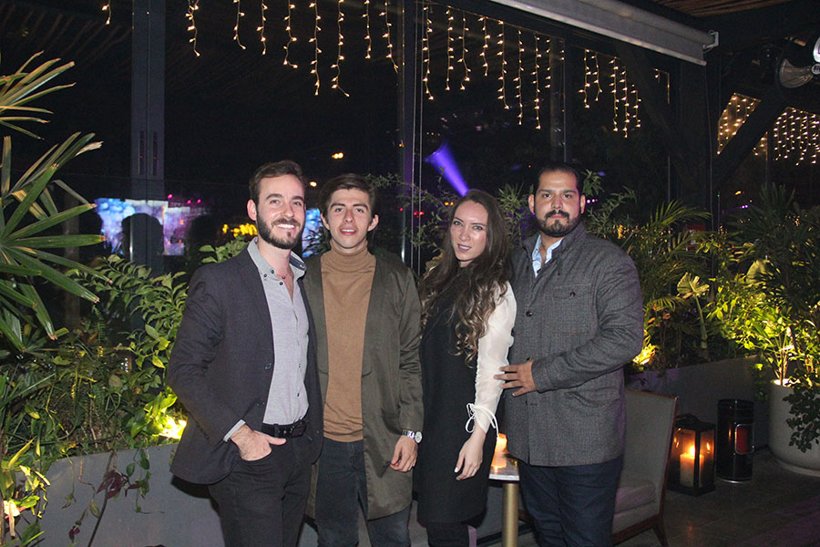 Jean Lachapele, Giovanni Plascencia, Stefania Sánchez y Salvador Íñiguez.