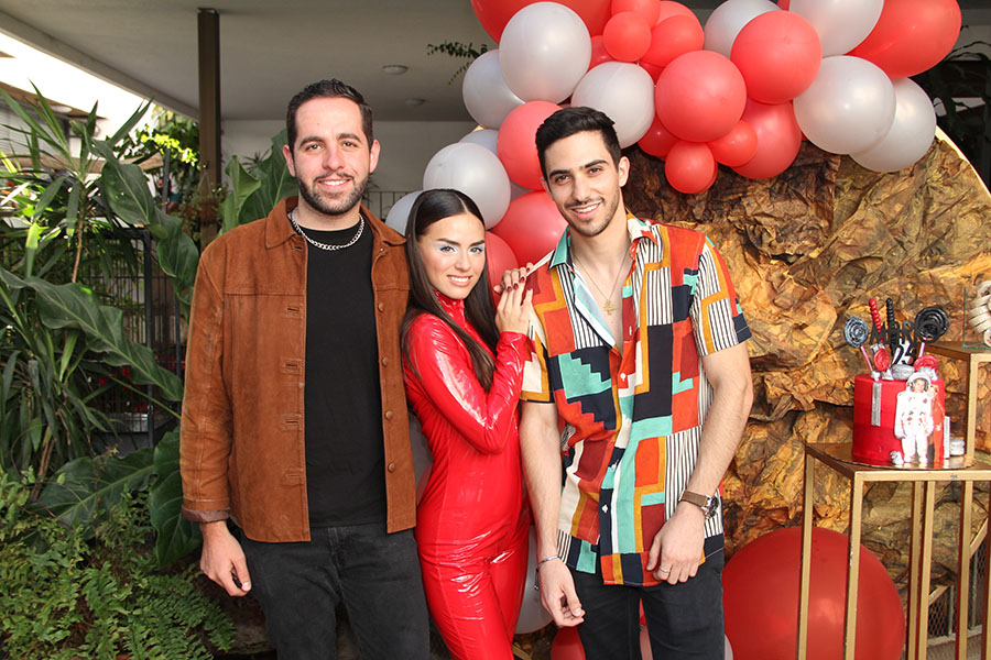 Miguel González, Linette Ramírez y Said Gresatti