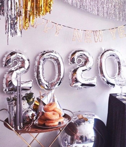 Decoración para recibir el Año Nuevo