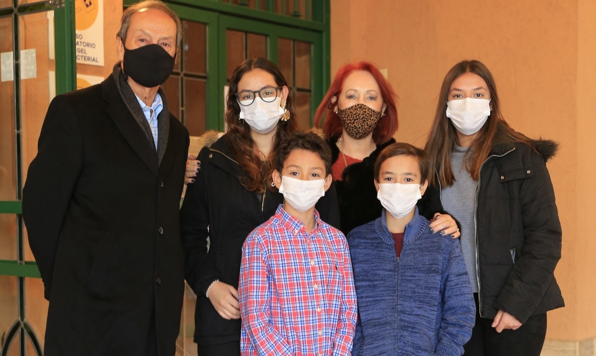 Miguel Iglesias, Natalia Gasca, Gloria de Iglesias, Ivanna Gasca, Eugenio Gasca y Nicolás Gasca / Foto: Daniel Saldívar