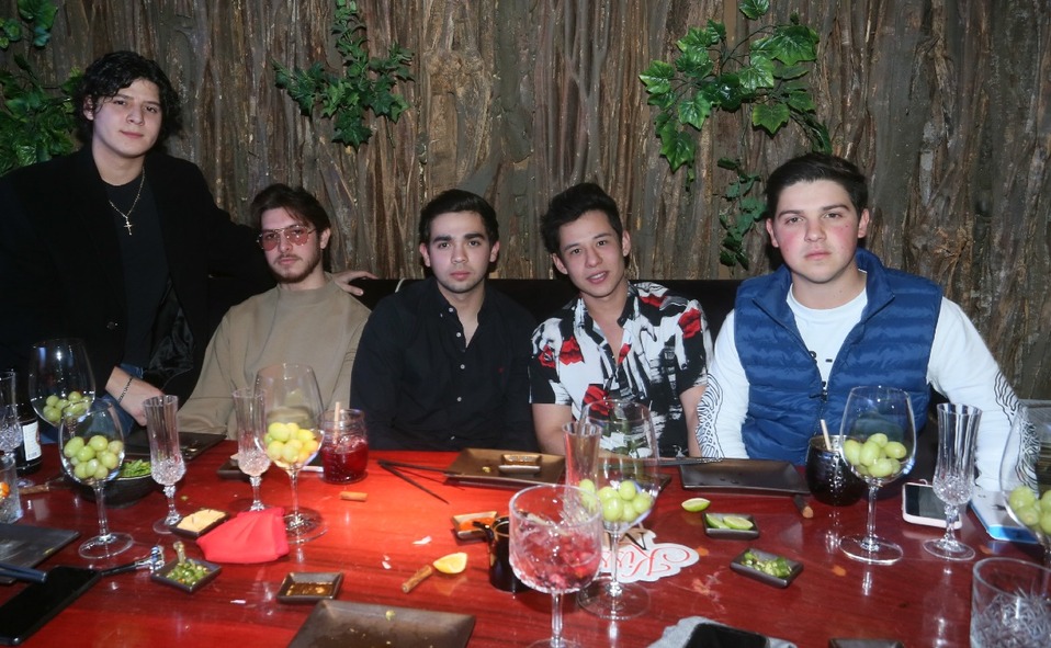 Daniel Nerio, Diego Salas, Patricio Acero, Óscar Quintanilla y Diego Martínez / Foto: Omar Valdez