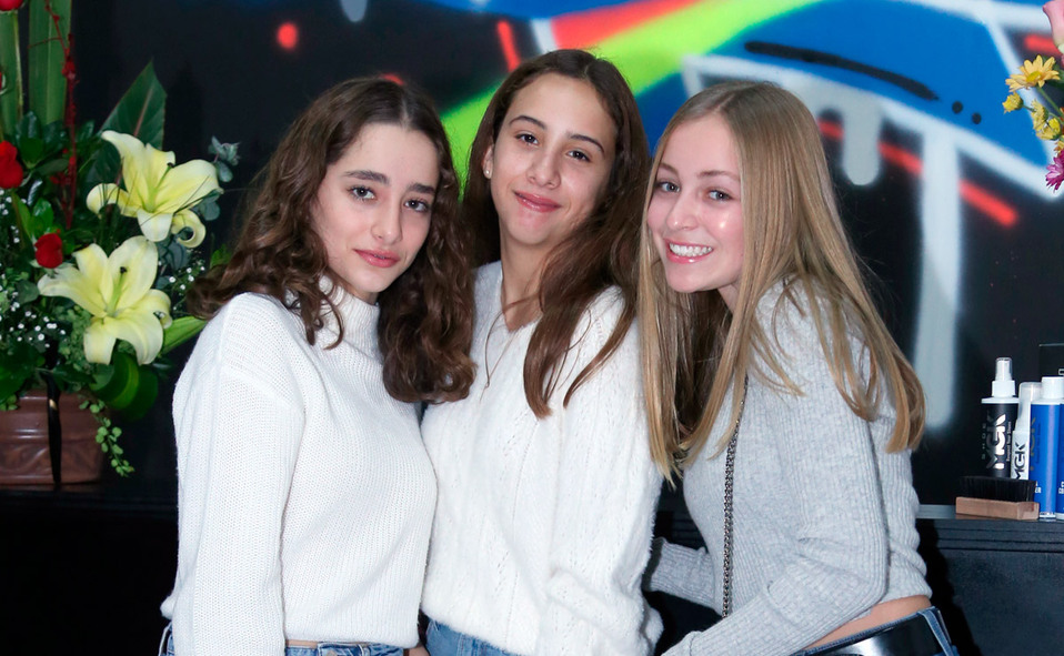 Roberta, Regina y Federica