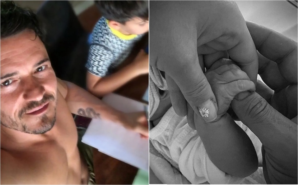 Orlando Bloom y sus hijos: ¡no sólo es Daisy! (Foto: Instagram)