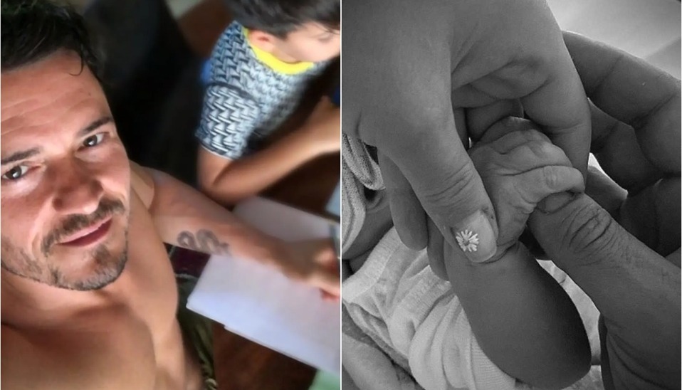 Orlando Bloom y sus hijos: ¡no sólo es Daisy! (Foto: Instagram)